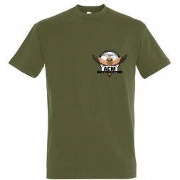 T-Shirt Khaki Homme Coton